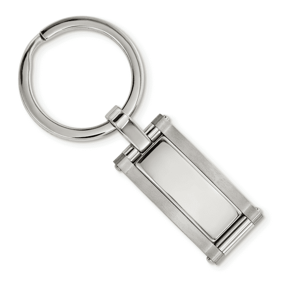 Stainless Steel Brushed and Polished Key Chain