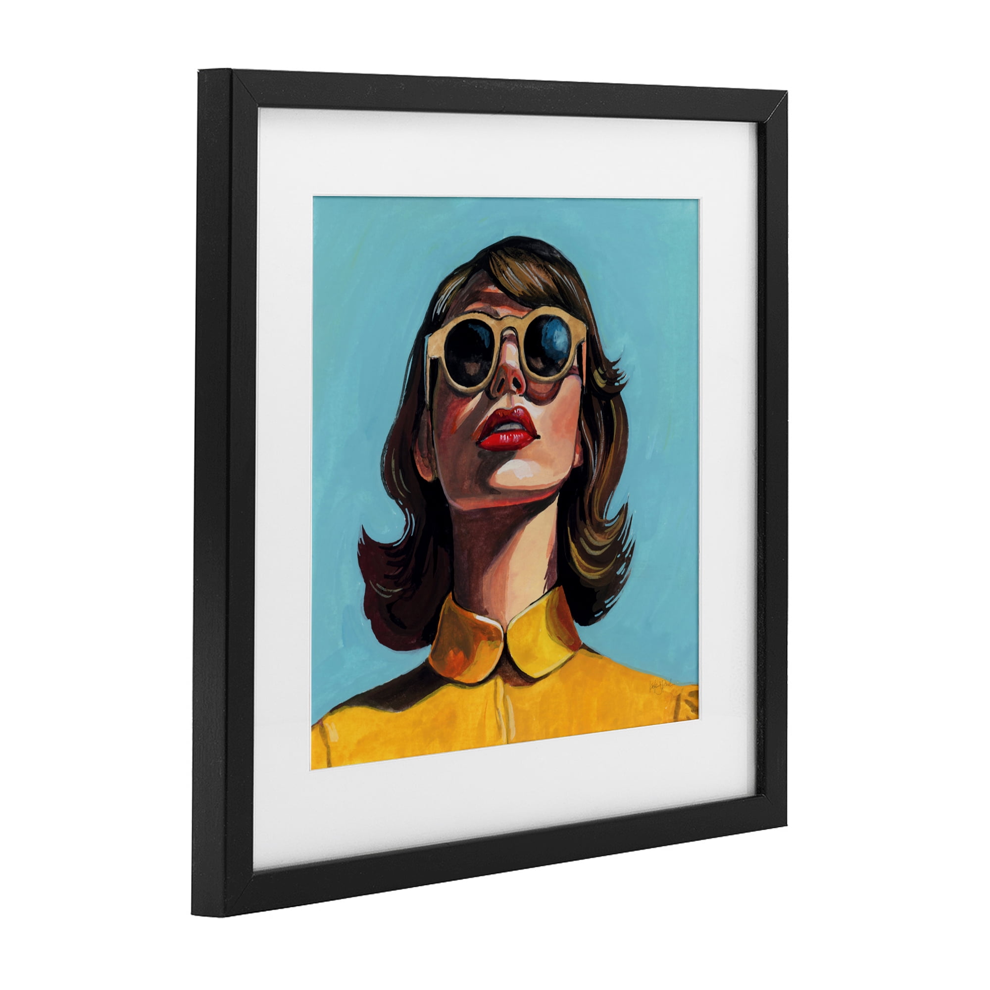 Stupell Industries Beautiful Sunshiny Day Retro Black Framed Print Under Glass, design by Kate Jarvik Birch