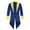 H-Blue558, variant on FEIFLY Halloween Men Tuxedo Retro Mid Length Punk Male Coats Party Solid Color Festival Clothing