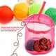 thumbnail image 2 of Bolsa de almacenamiento portátil, hilo de lana de malla cilíndrica, práctico bolso contenedor exquisito (rojo rosa), 2 of 12