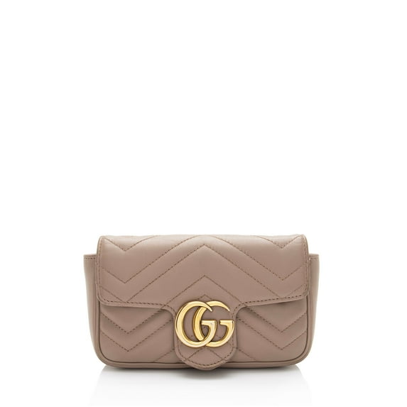 Pre-Owned Gucci Matelasse Leather GG Marmont Mini Flap Bag - FINAL SALE