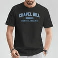 thumbnail image 2 of Chapel Bill Est 2025 North Carolina Fan Merch T-Shirt – Vintage Style Tee for Men Women, College Town Spirit Shirt, Carolina Pride Supporter Apparel, 2 of 3
