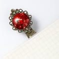 thumbnail image 5 of Seven-star ladybug Vintage Copper-Colored Lace Bookmarks: Stainless Steel Set for Book Lovers and Readers, 5 of 5