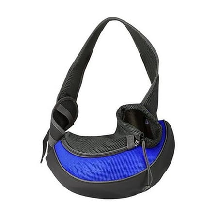 FFF-Blue-L-GPCT1096 Pet Carrier for Dogs Cats Hand Free Sling Adjustable Padded Strap Tote Bag Breathable Shoulder Bag Carrying Dog Cat  Blue - Large