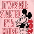 thumbnail image 3 of Disney - Mickey & Friends - It Was All Started By A Mouse - 1928 - Toddler And Youth Girls Raglan Graphic T-Shirt, 3 of 5