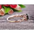 thumbnail image 4 of 1.50 Carat Round Cut Black Diamond Moissanite Engagement Ring On 10k Rose Gold Art Deco Antique, 4 of 4
