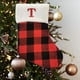 thumbnail image 3 of Calcetines Navideños Colgante Para Bolsa Navideña Calcetines Pequeños Con Letras En Cuadrícula Roja Y Negra Artículos Navideños, 3 of 8