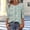 Brown, variant on Qulqfy Casual Blouse for Women Boat Neck Graphic Slim Fit 3/4 Length Sleeve Boho Fall Work Tunic Pleat Womens Spring Tops L