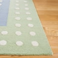 thumbnail image 3 of SAFAVIEH Kids Polka Dotted Borders Area Rug, Blue/Green, 3' x 5', 3 of 8