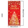 thumbnail image 3 of PALIFEUR Christmas Door Cover Golden Xmas Tree Merry Christmas Glitter Snowflake Door Cover Banners Photography Background for Winter Xmas News Year Holiday Party Decor, 71 x 35 Inch, 3 of 6