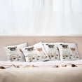 thumbnail image 7 of Ambesonne Pug Throw Pillow Cover 4 Pack, Kitten and Puppy Photo, 20", Orange White Cream, 7 of 7