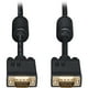 Eaton Tripp Lite Series VGA High-Resolution RGB Coaxial Cable (HD15 M/M), 25 ft. (7.62 m) (VGA) - Câble VGA - HD-15 (M) à HD-15 (VGA) (M) - 25 ft - Noir – image 2 sur 9