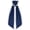 Blue, variant on VKLU 1Pc White Wreath Sash with Scalloped Wavy Edge, Elegant Polyester Ribbon for Wedding Decor, DIY Customizable Monogrammed Sash for Home Front Door