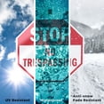 thumbnail image 5 of Stop No Trespassing (2 Pack) 10 inch X 10 inch Octagon Rust Free Aluminum Metal Signs with Aluminum Mounting Stakes Weather Resistant UV Protected for Workplace Private Property and, 5 of 8