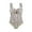 Apricot, variant on Cheers US One Piece Swimsuit Women Ruffled Bathing Suits Tummy Control Monokini V Neck Swimwear