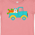 thumbnail image 4 of Inktastic Cute Easter Bunny in Blue Truck with Carrots Boys or Girls Baby T-Shirt, 4 of 5
