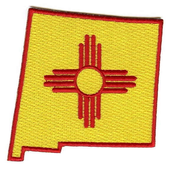 New Mexico Flag State Embroidered Iron On Patch
