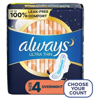 Always Radiant Teen Pads with Wings, Size 1, Regular Absorbency, 42 CT 