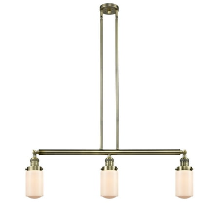 

Innovations Lighting 213-S Dover Dover 3 Light 37 Wide Linear Chandelier - White