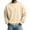 Beige, variant on Delconic Men's Crewneck Sweatshirt - Basic Long Sleeve Pullover for Casual & Athletic Wear Beige L