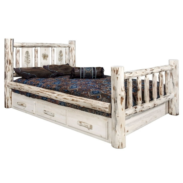Montana Collection Twin Storage Bed W, Montana King Bookcase Storage Bed