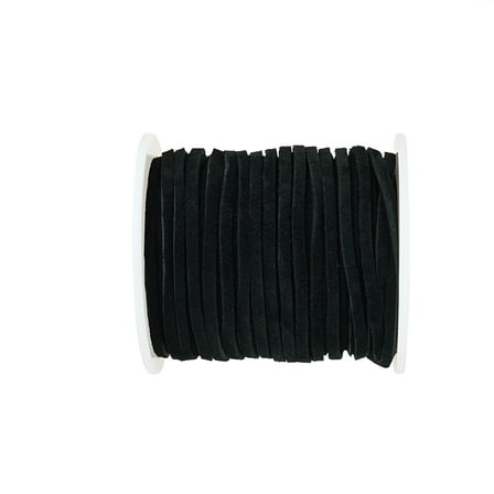 Black Soft Suede Lace Cording by Bead Landing