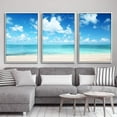 thumbnail image 3 of IDEA4WALL Framed Canvas Wall Art for Living Room, Bedroom Ocean Sea Beach Canvas Prints for Modern Home Decoration Ready to Hang, 3 of 4