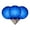Blue, variant on Vickerman G50 LED Blue Replacement Bulb, E17/C9 Nickel Base, 120V, .8 Watts, package of 25