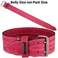 thumbnail image 4 of MRX Weight Lifting Leather Belt Training Fitness Back Support Pink L, 4 of 4