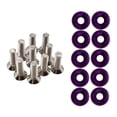 thumbnail image 2 of Almencla 20 Pcs Vis de Voiture Modifiées Joint Boulons de Garniture en Acier Inoxydable Aluminium Vis Violet, 2 of 6