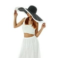 thumbnail image 2 of Franhais Women Swimsuit Cover-Ups Knitted Pullover Tops and Women Foldable Roll Up Sun Hats, 2 of 9