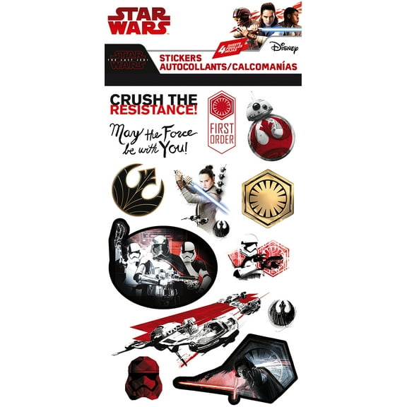Star Wars 8 Standard Sticker - 4 sheet
