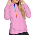 thumbnail image 4 of KLL Pink for Womens Pullover Hoodie with Pocket Hooded Long Sleeve Shirts Sweatshirt for Women-XX-Large, 4 of 7