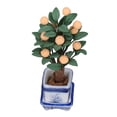 thumbnail image 4 of Decoración De Casa De Muñecas, Casa De Muñecas Mini Naranjo Brillante Altamente Simulado Foto Prop Miniatura Azul Porcelana Para Niños Para Entretenimiento, 4 of 7