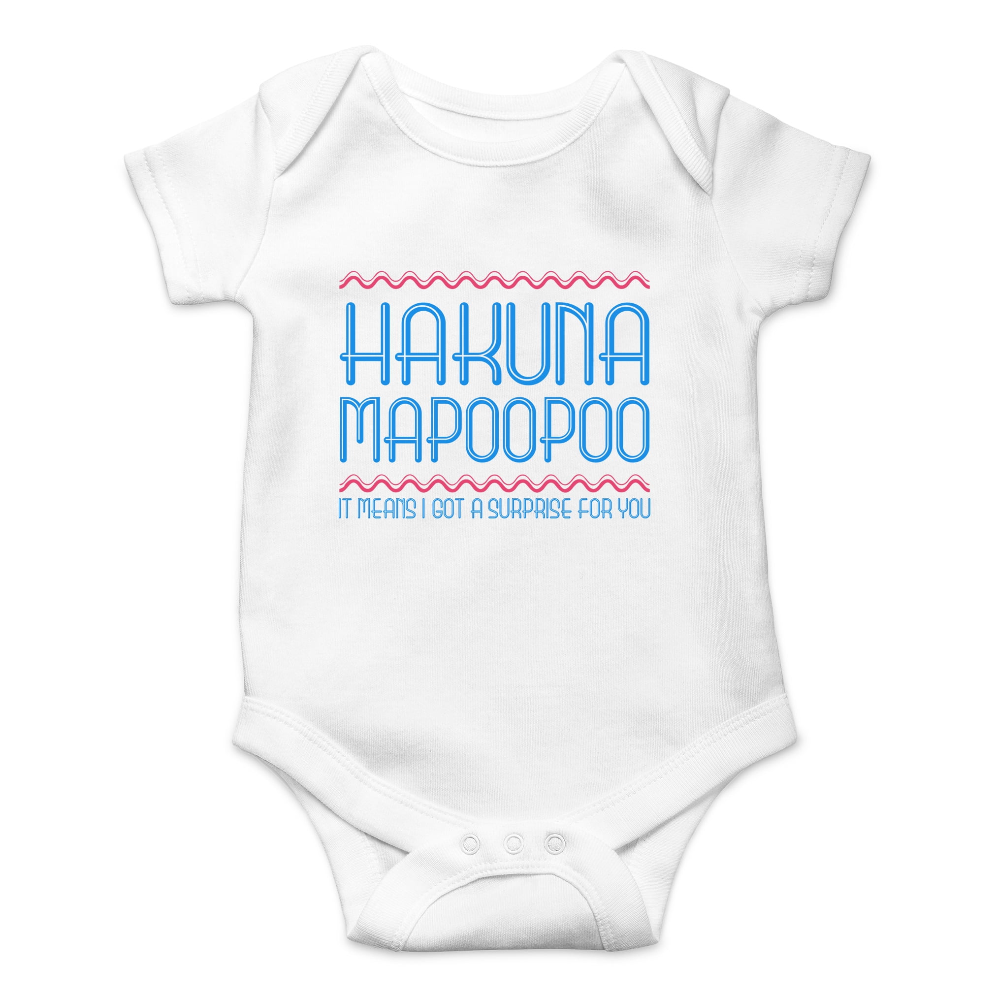 AW Fashions Hakuna Mapoopoo Movie Parody and Funny Translation Cute One-Piece Infant Baby Bodysuit