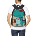thumbnail image 6 of Daiia Cool Dino Playing Skateboard Backpack for Men and Women -Durable Backpack Large Capacity, Water-Resistant Bag with Adjustable Straps and Laptop Compartment, 6 of 9