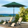 thumbnail image 6 of Yaheetech 9 Ft Outdoor Patio Market Umbrella with Push Button Tilt and Crank, Dark Green, 6 of 8