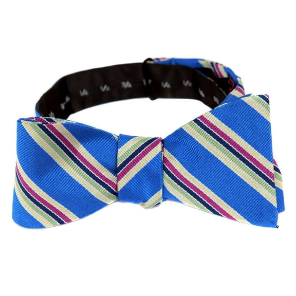 BuyYourTies - Mens Aficionado Self Tie Bow Tie - Blue Magenta