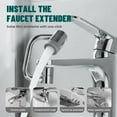thumbnail image 5 of 1-Pack U Shaped Faucet Extender, Rotatable Faucet Aerator Extension, 2026 New U Shaped Robotic Arm Universal Faucet, Rotating Multifunctional Faucet Extender for Bathroom Sink Kitchen, 5 of 12