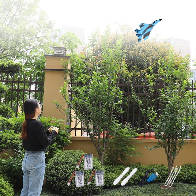 Avión RC CUTICAT 2.4G 2CH Espuma Eléctrica Carga USB 7mAh azul
