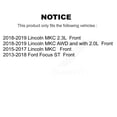 thumbnail image 2 of AmeriBRAKES Front Ceramic Disc Brake Pads NWF-PRC1771 for Car Ford Focus Lincoln MKC, 2 of 8