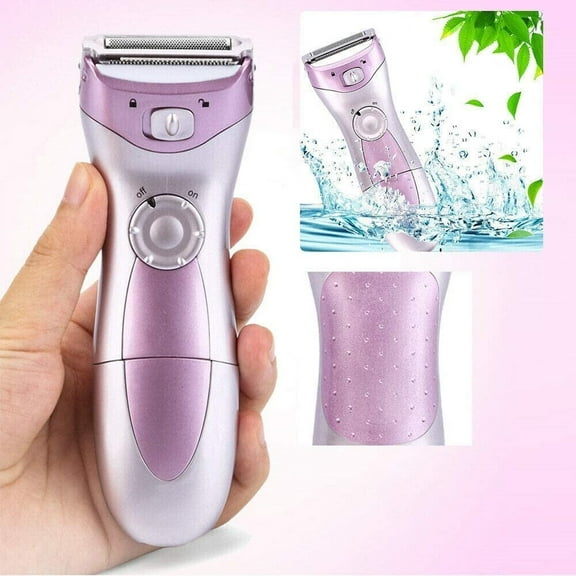 Tutuviw Woman Shaver Electric Shaver, Wet/Dry Rechargeable Cordless Razor Trimmer Remover Epilator Hair Removal Shaver(Battery powered Purple)