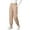 Khaki, variant on Women Winter Pants - Elastic High Waist Quilted Pants Diamond-shaped Texture Design Thickened Warm Sweatpants