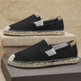 thumbnail image 6 of New Men's Casual Low Top Canvas Shoes Male Loafers Sneakers Slip On Breathable Flats Boat Shoes Driving Shoes Moccasins Casual Walking Shoes, 6 of 15