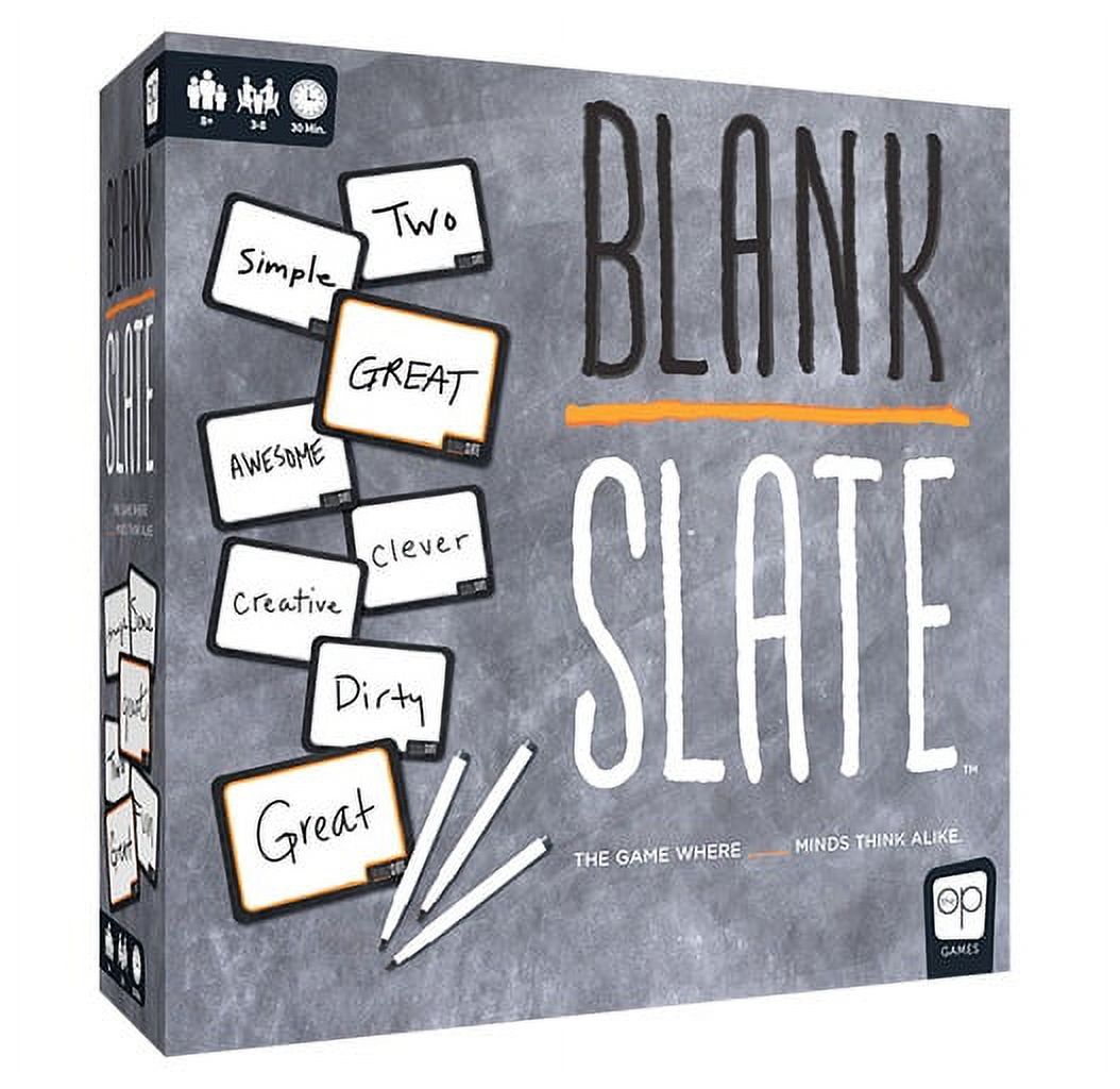 Blank Slate™, Where Great Minds Think Alike, Fun Family-Friendly Board Game, Word Association Party Game, Easy to Learn, A Game Night Classic, 3-8 Players, Ages 8+, A Party Game From The Op Games
