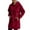 Red, variant on ZyeKqe Women Hoodies Dress Casual Long Sleeve Fleece Lined Drawstring Loose Fitted Hooded Sweatshirts with Pocket