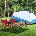 thumbnail image 4 of Costway Silla de Acampada Plegable de Bambú Silla de Playa Baja Portátil hasta 150 kg para Patio Exterior Camping Picnic 56 x 54,5 x 65 cm Rojo, 4 of 9