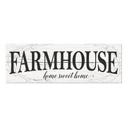Farmhouse Home Sweet Home Rustic Wood Farmhouse Wall Sign 6x18