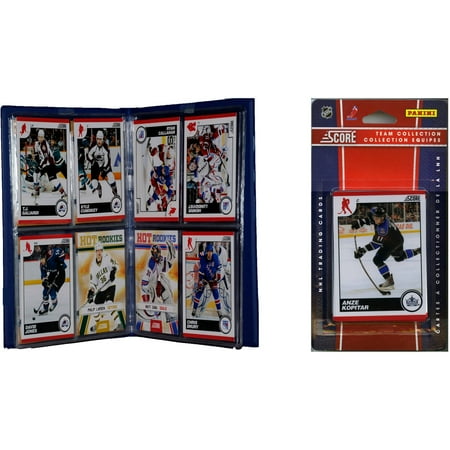 Hockey Album - C&I Collectables NHL Los Angeles Kings Licensed 2010 Score Team Set and Storage Album