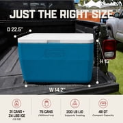 Coleman Chiller 48-Quart Hard Cooler with TempLock Insulation and Portable Handles